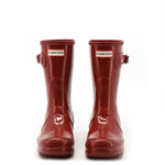 Load image into Gallery viewer, HUNTER burgundy rubber Ankle Boots
