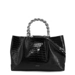 Load image into Gallery viewer, GUESS black leather Tote
