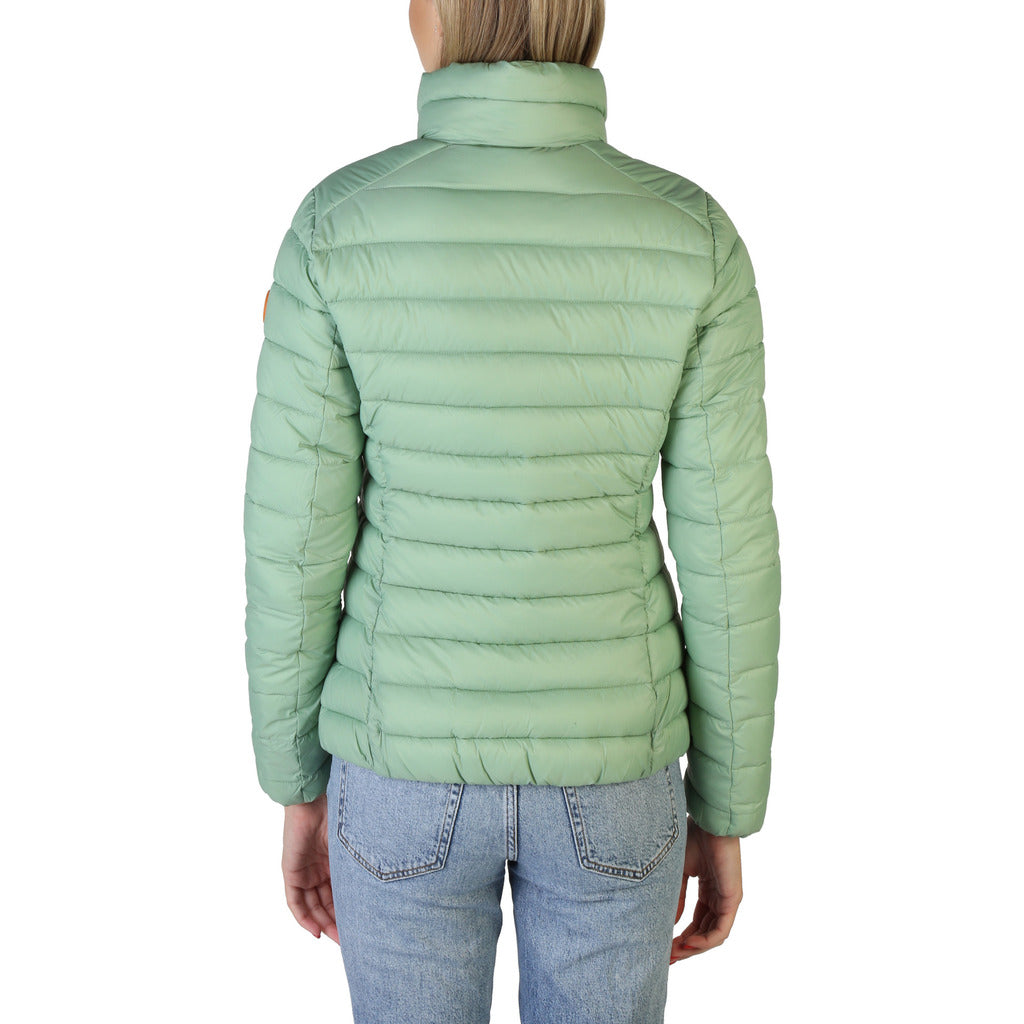 SAVE THE DUCK CARLY green nylon Down Jacket