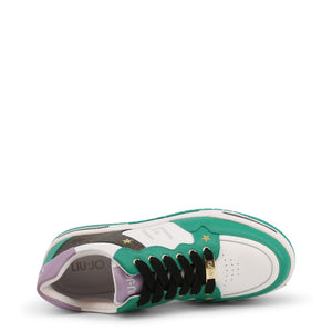 tarde espejo de puerta popular LIU JO green/white/black faux leather Sneakers – To Be Outlet