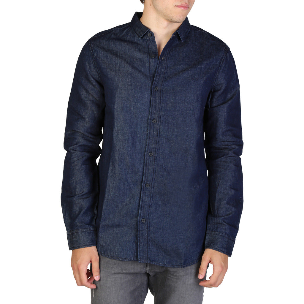 ARMANI EXCHANGE blue cotton Shirt