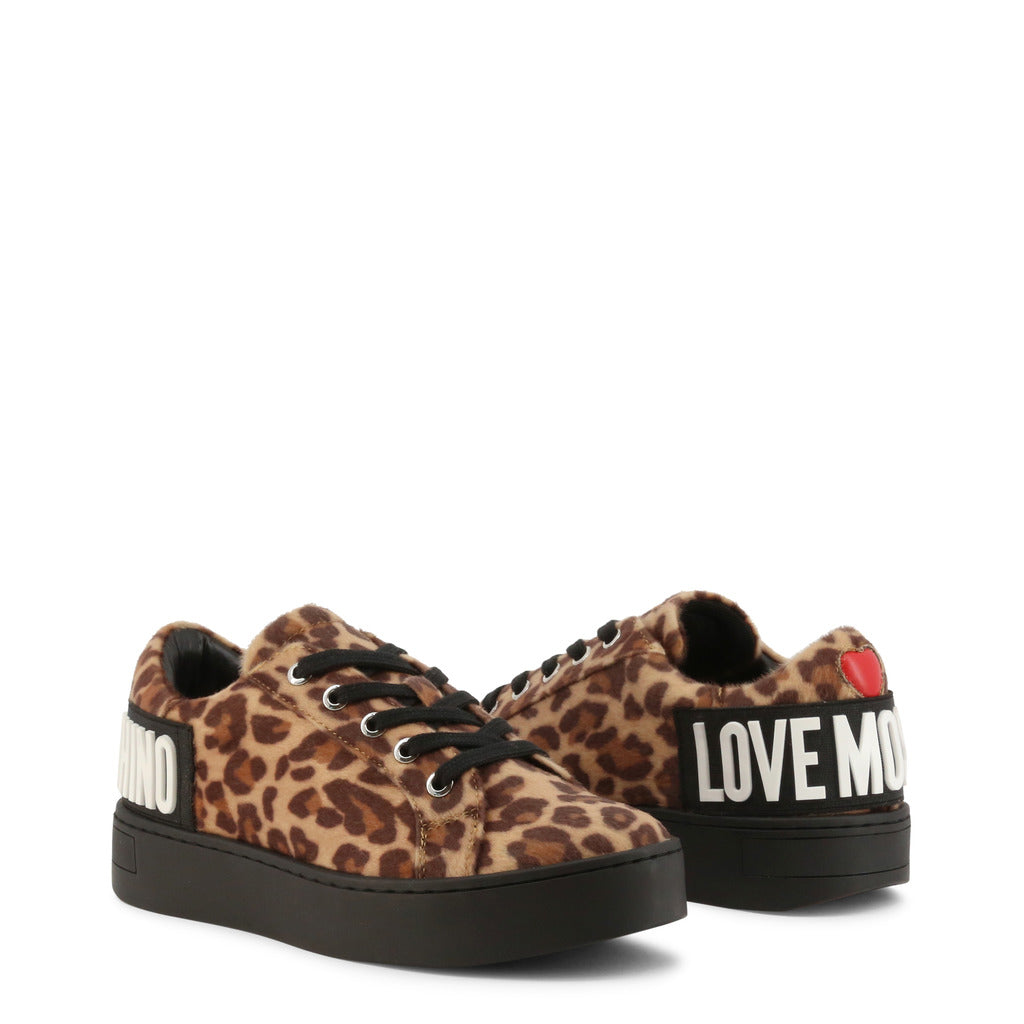 LOVE MOSCHINO: sneakers in leather - Multicolor
