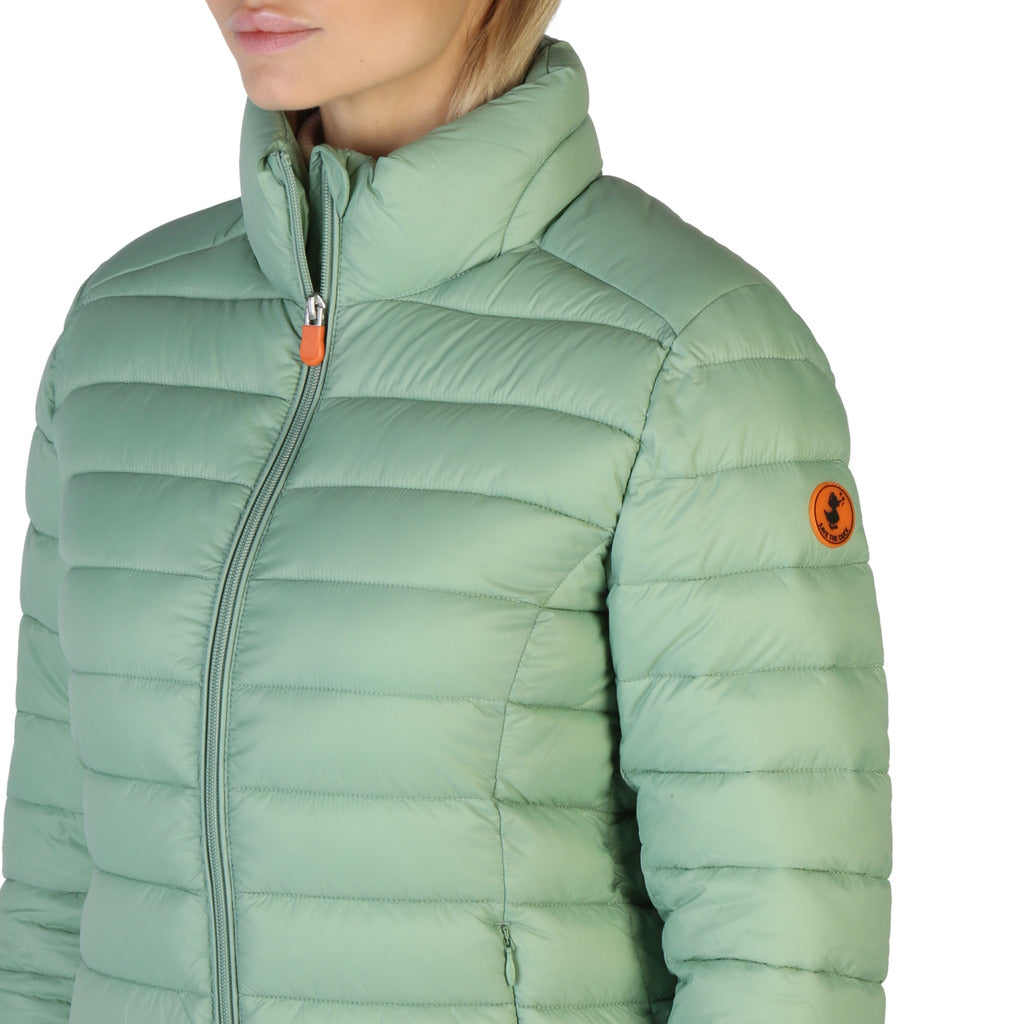 SAVE THE DUCK CARLY green nylon Down Jacket