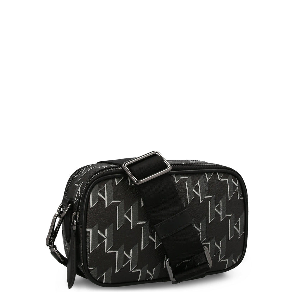 KARL LAGERFELD black polyurethane Shoulder Bag