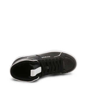 GUESS BASQET black leather Hi Top Sneakers