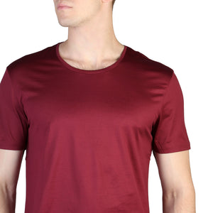 CALVIN KLEIN burgundy cotton T-Shirt