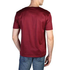 CALVIN KLEIN burgundy cotton T-Shirt