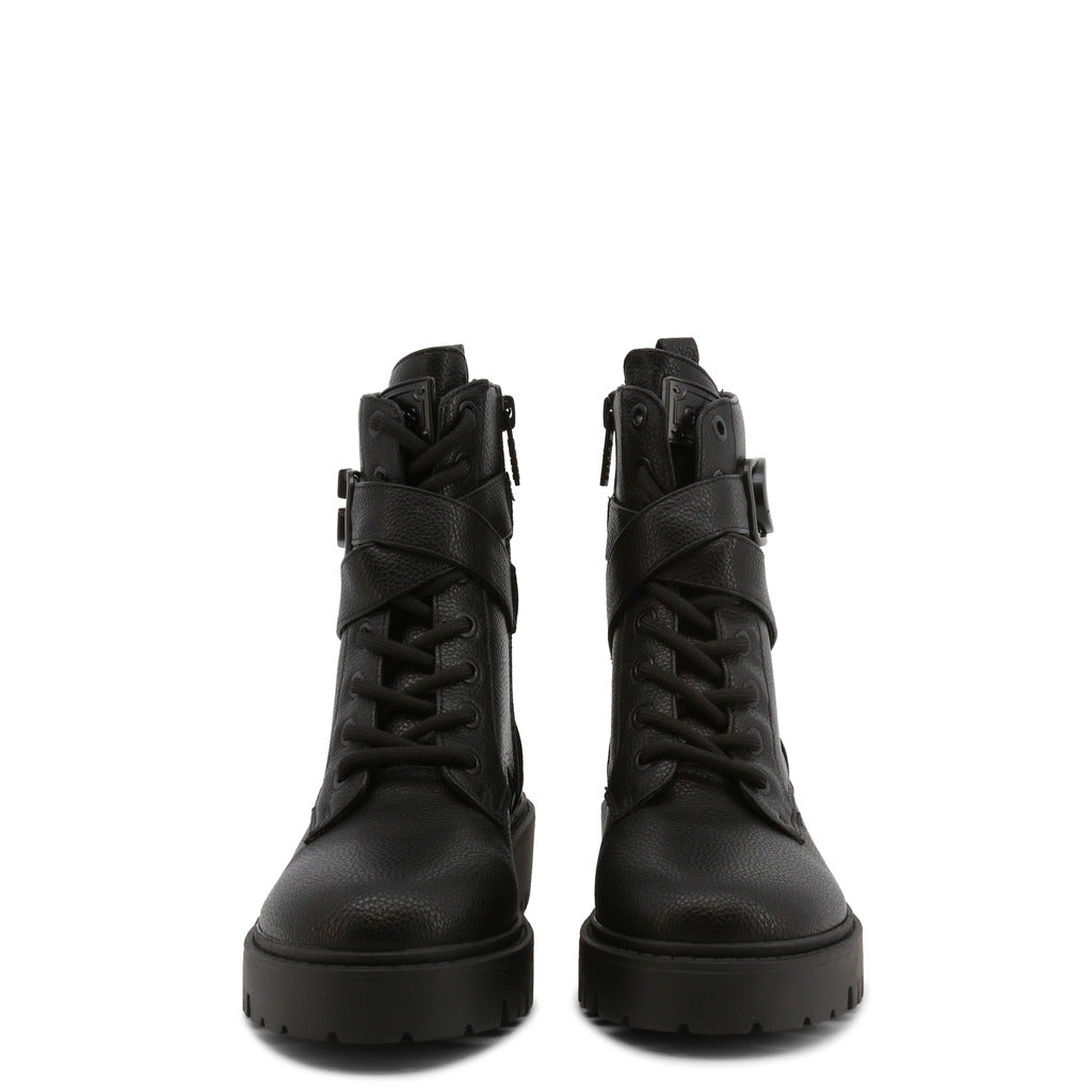 GUESS ORANA black leather Ankle Boots