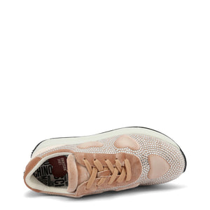 LOVE MOSCHINO pink/silver synthetic fibers Sneakers