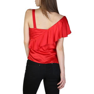 ARMANI EXCHANGE red silk Top