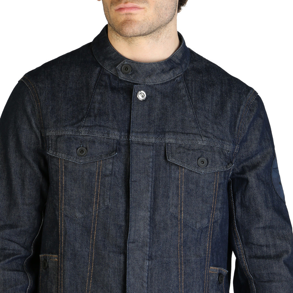 ARMANI EXCHANGE blue cotton Outerwear Jacket