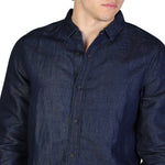 Load image into Gallery viewer, ARMANI EXCHANGE blue cotton Shirt
