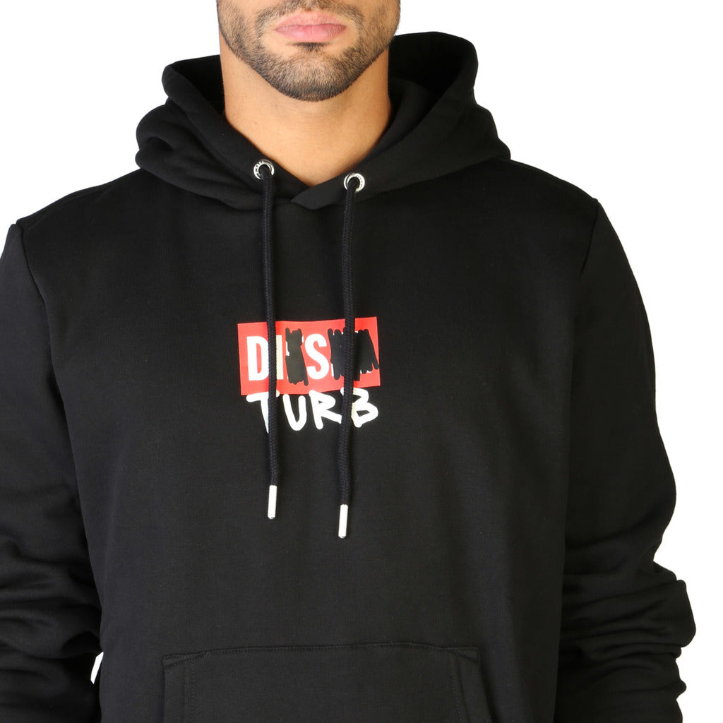 DIESEL DISTURB black cotton Sweatshirt