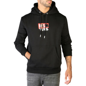 DIESEL DISTURB black cotton Sweatshirt