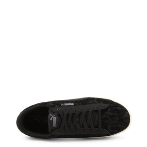 PUMA black synthetic leather Sneakers