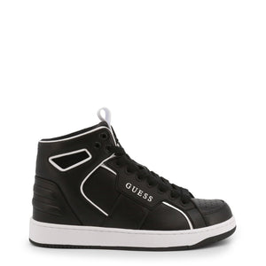 GUESS BASQET black leather Hi Top Sneakers