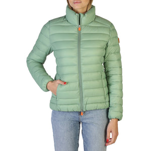 SAVE THE DUCK CARLY green nylon Down Jacket