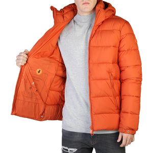 SAVE THE DUCK BORIS orange nylon Down Jacket