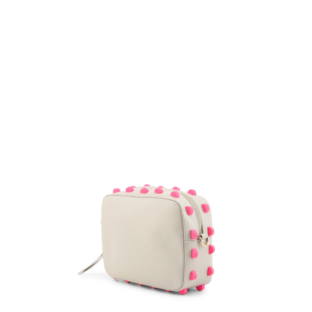 BORBONESE white leather Clutch