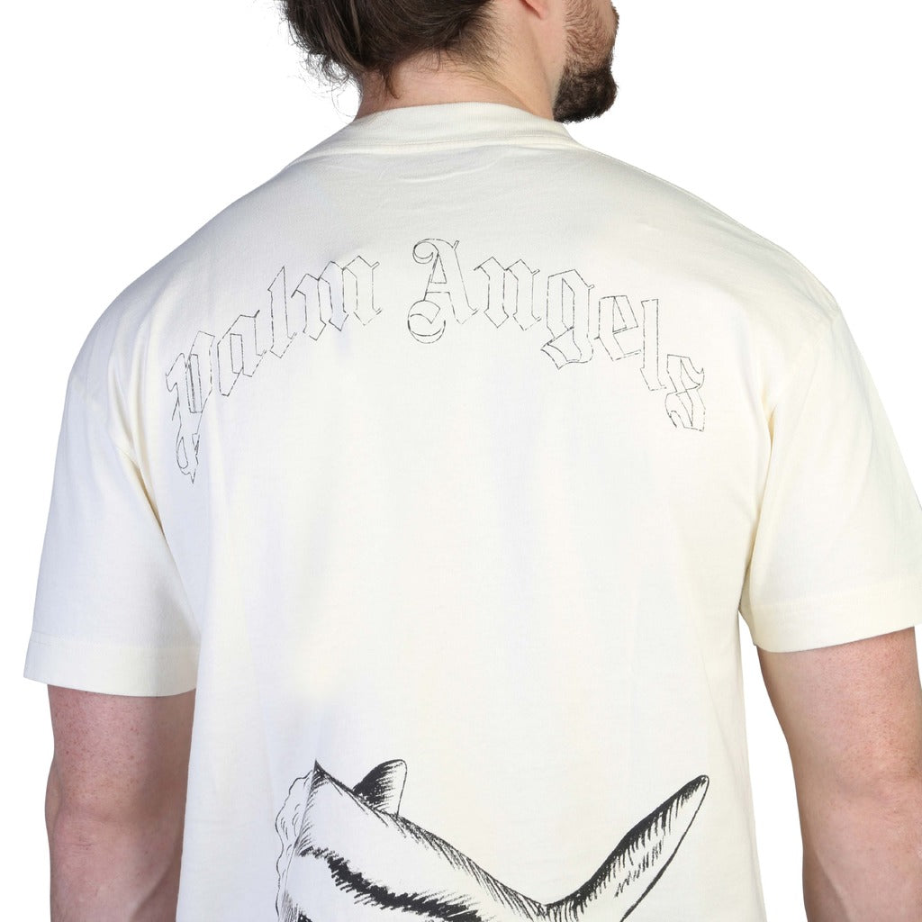 PALM ANGELS white cotton T-Shirt