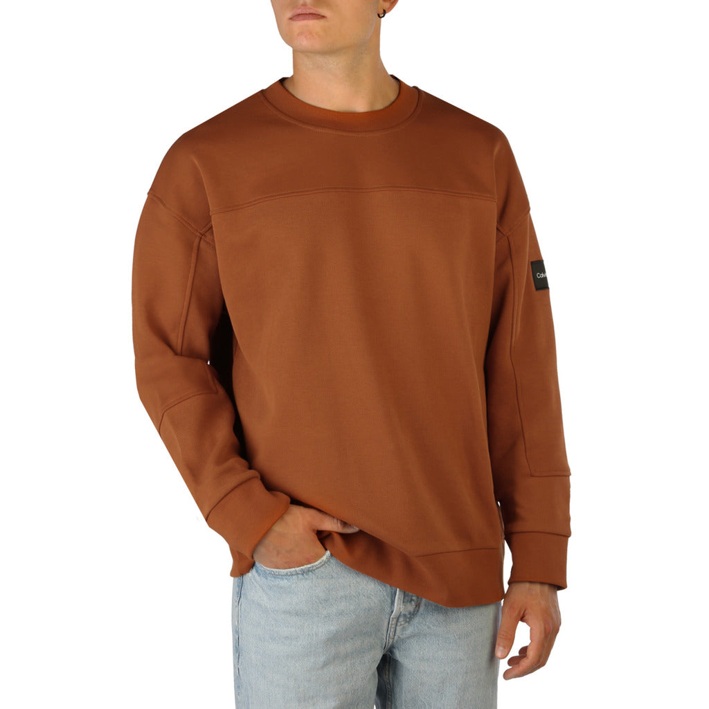 CALVIN KLEIN rust cotton Sweatshirt