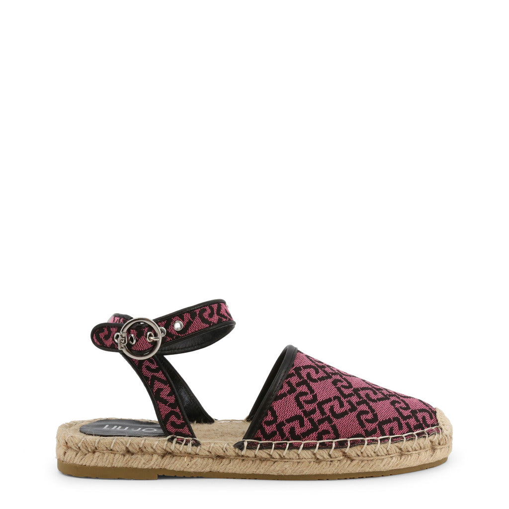 LIU JO VERA black/pink fabric Sandals