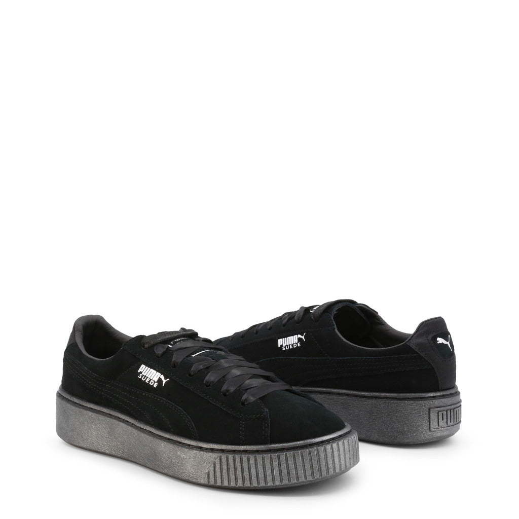 PUMA black fabric Sneakers