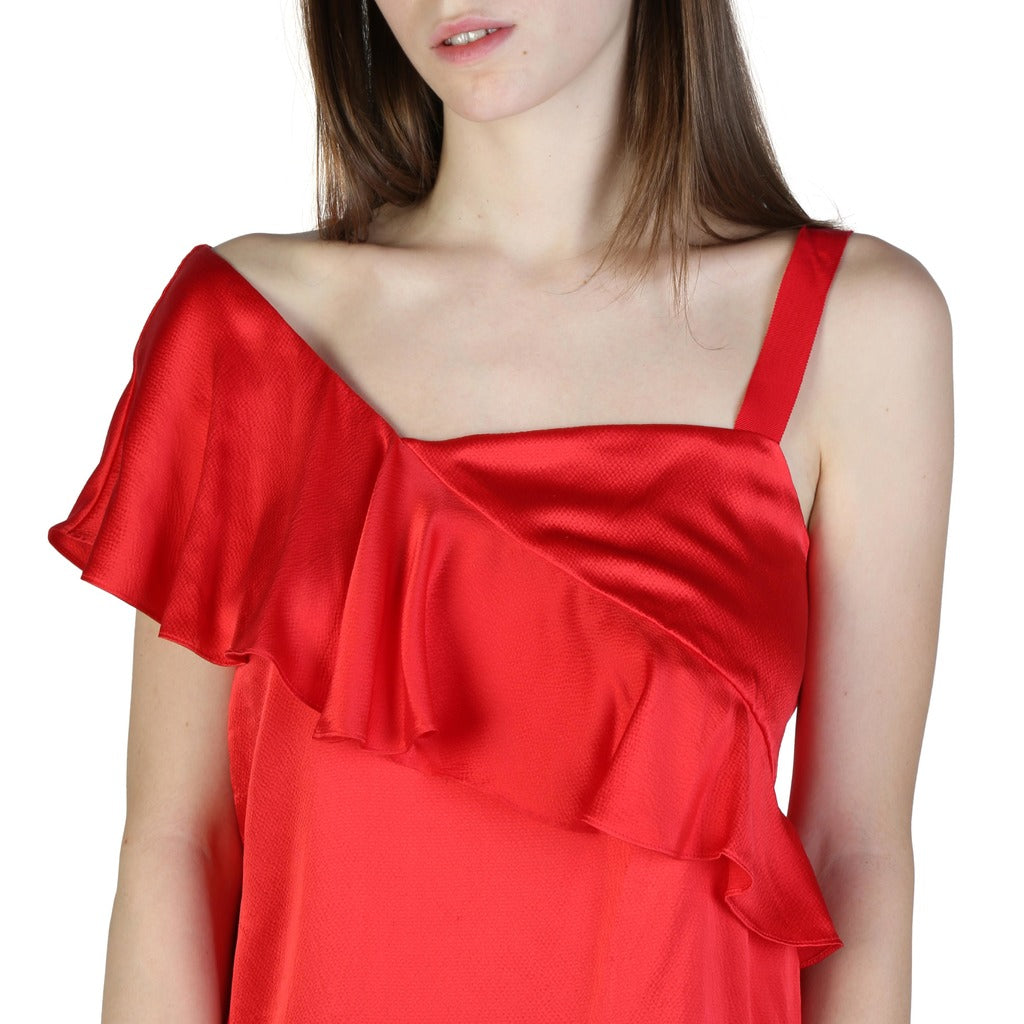 ARMANI EXCHANGE red silk Top