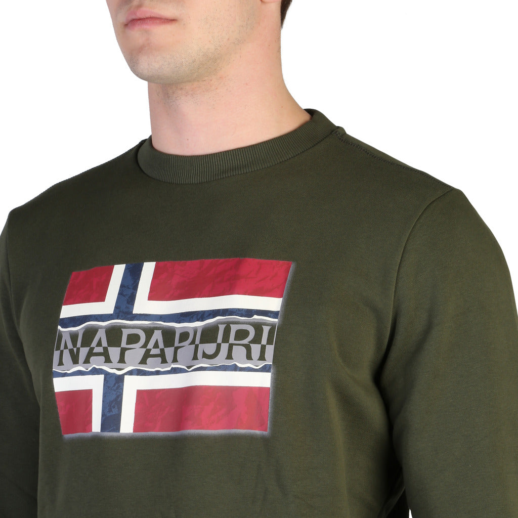 NAPAPIJRI BENCH green cotton Sweatshirt