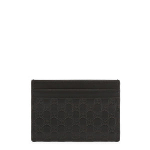 GUCCI black leather Card Holder