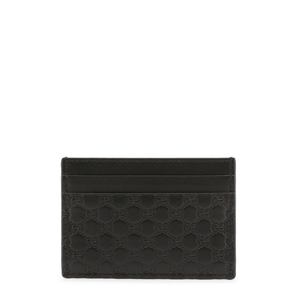 GUCCI black leather Card Holder