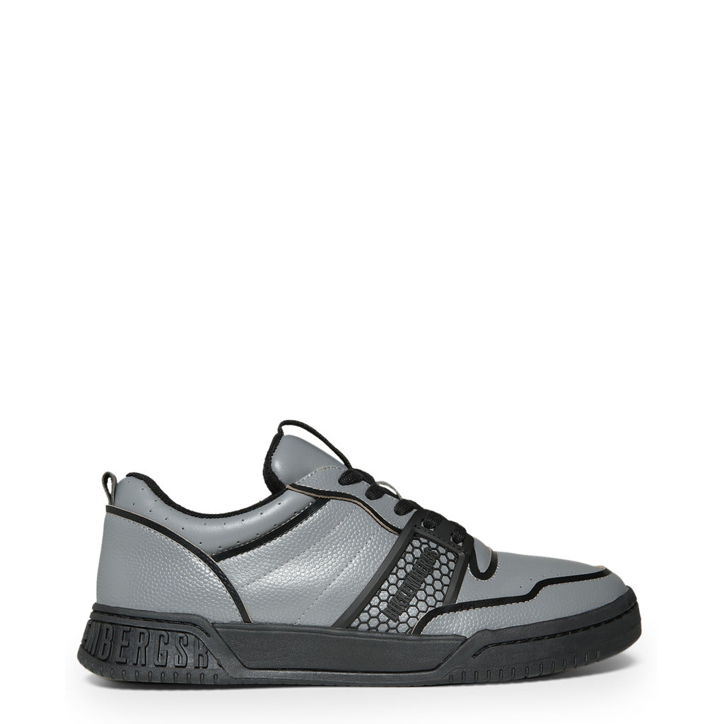 BIKKEMBERGS SCOBY grey leather Sneakers